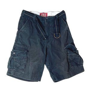 Men's Levis Distressed Vintage Squad Cargo Shorts - Black W33